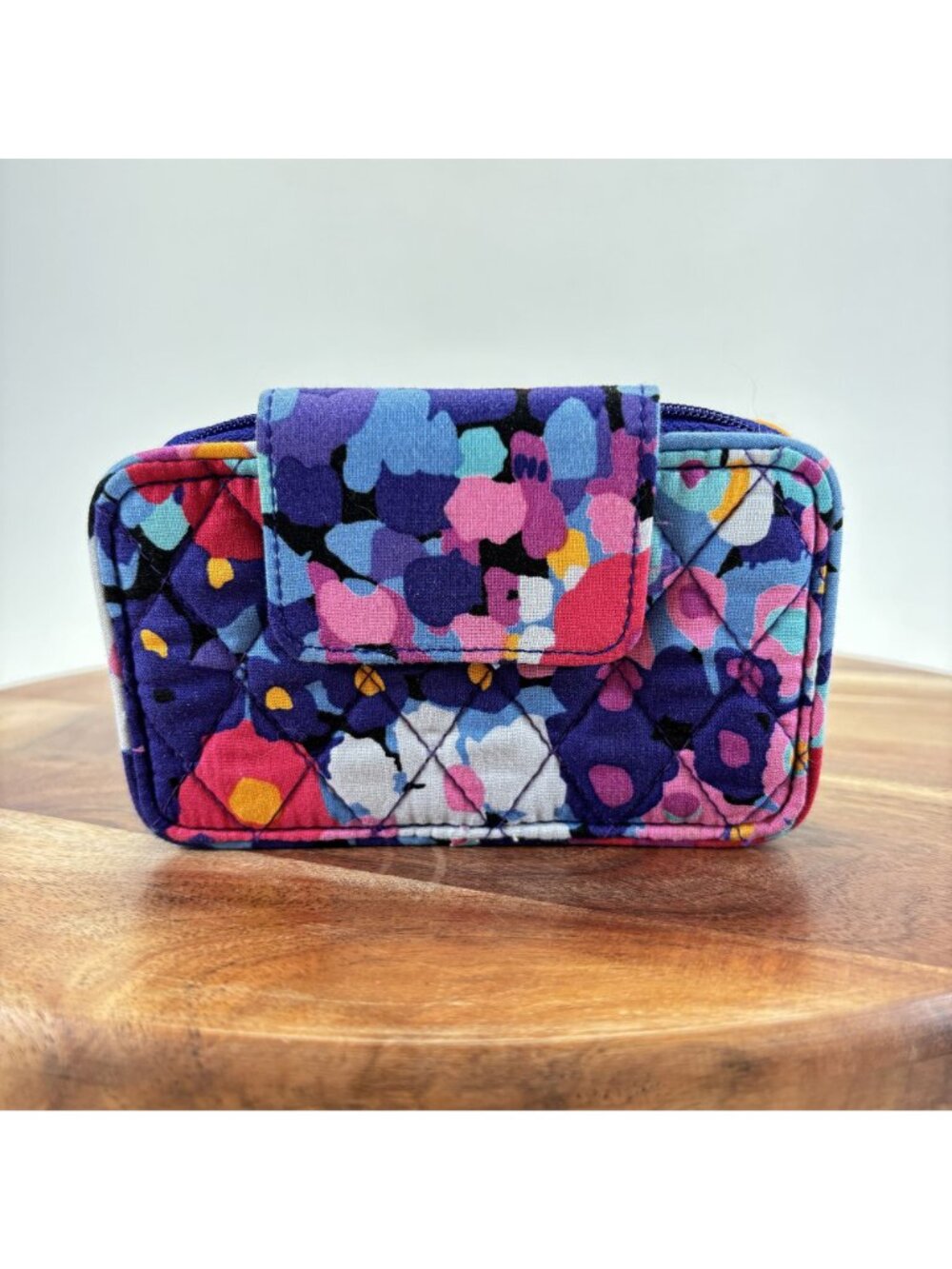 Vera Bradley IMPRESSIONISTA Your Turn Smartphone Wristlet Floral Wallet Retired - Picture 2 of 7